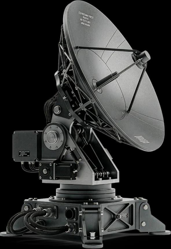 Antena parabólica conectando lojas e fornecedores